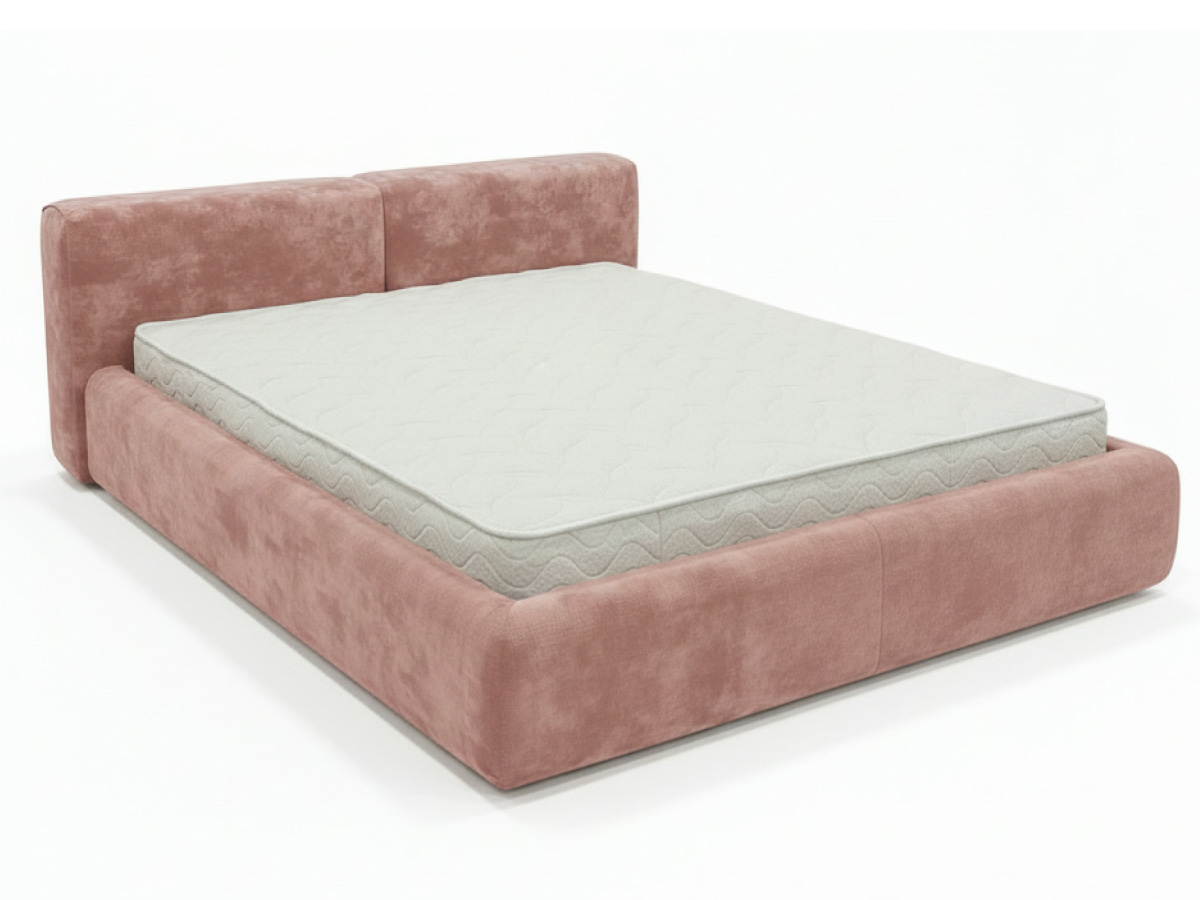 Кровать Cuba Luxe 1400 х 2000 Бренди 36 (Берри) Ортопедическое