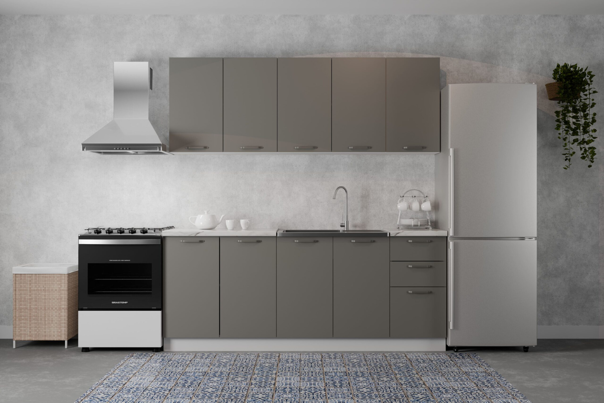 Кухня «Марсель» Графит Марсель