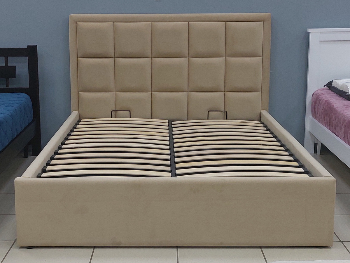 Кровать Квадро / цвет бежевая саванна