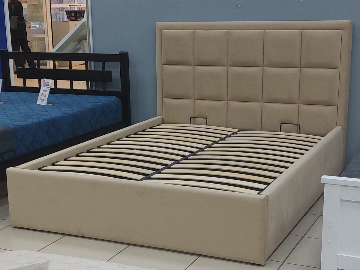 Кровать Квадро / цвет бежевая саванна