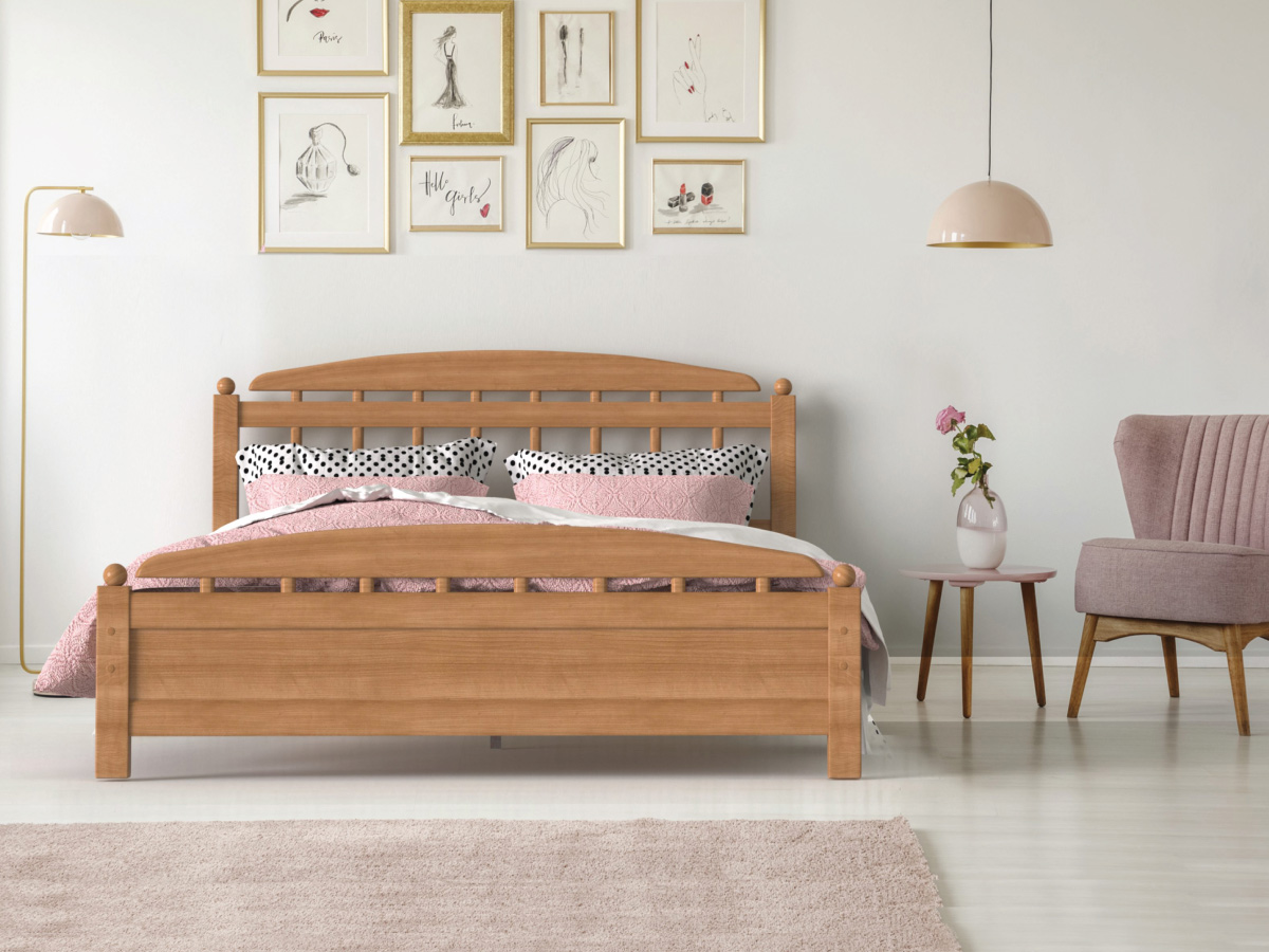  Кровать Вирджиния 1600 х 2000 Дуб